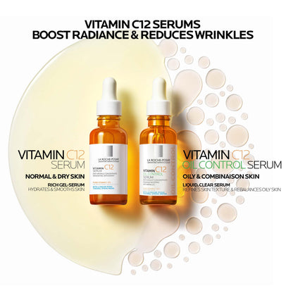La Roche-Posay Vitamin C12 Serum bottles with amber glass and white droppers, two bottles on Tampa Home & Garden Store