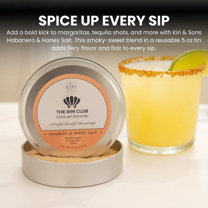 Smoky Habanero and Sweet Honey Cocktail Salt