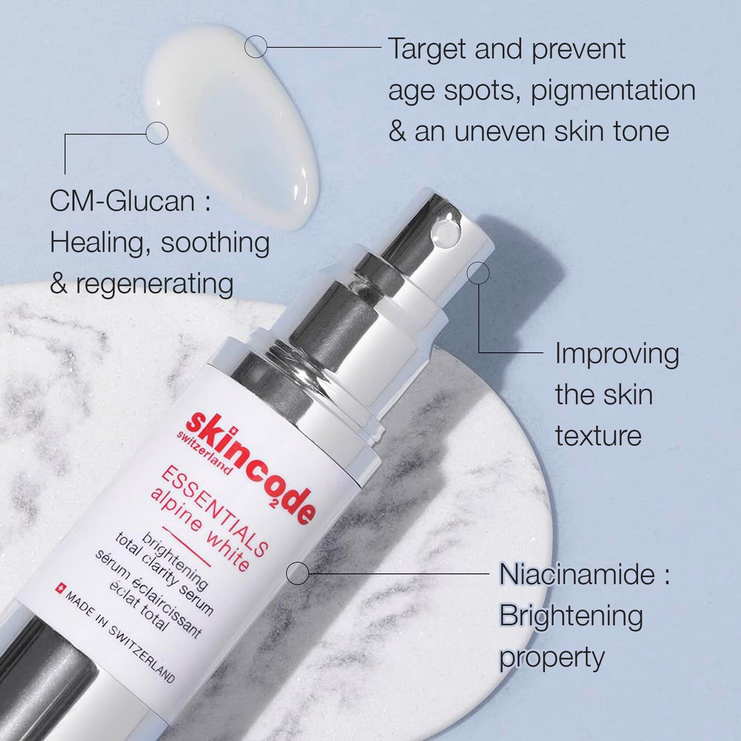 Face serum Skincode Brightening Total Clarity Serum with Niacinamide and antioxidants on Tampa Home & Garden Store