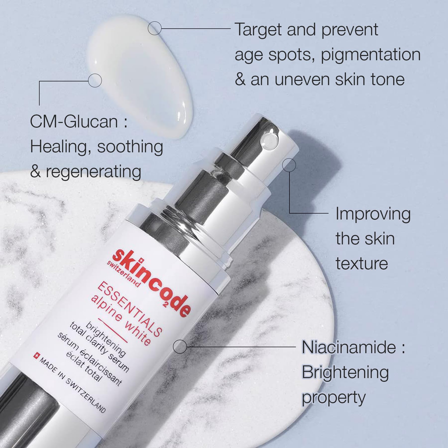 Face serum Skincode Brightening Total Clarity Serum with Niacinamide and antioxidants on Tampa Home & Garden Store