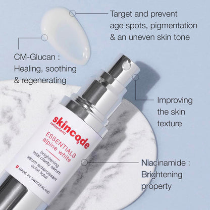 Face serum Skincode Brightening Total Clarity Serum with Niacinamide and antioxidants on Tampa Home & Garden Store