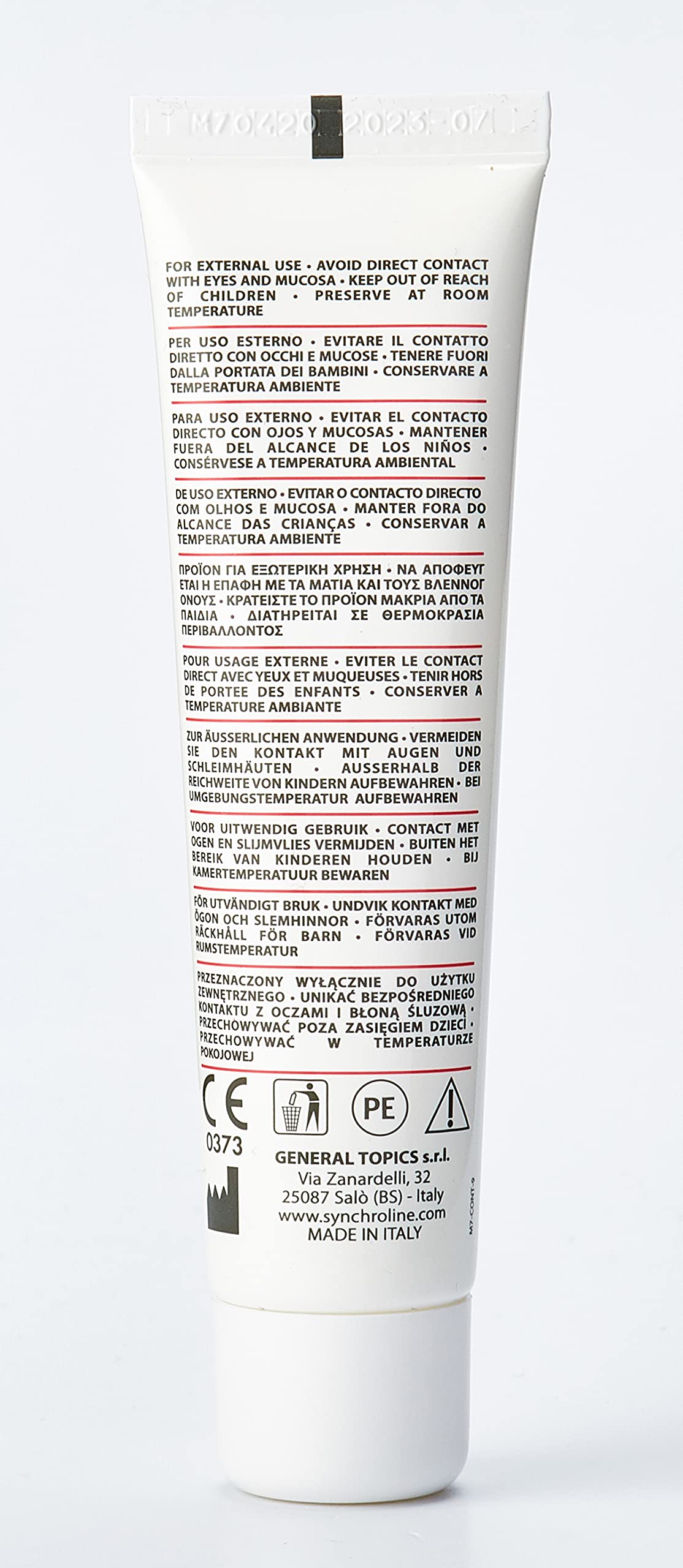 Face cream Synchroline Rosacure Intensive Cream SPF30 by Beauty Care Bag in a white tube on Tampa Home & Garden Store