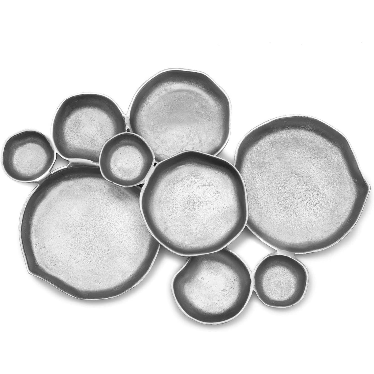 Cluster Silver And Brass Decorative Bowls
