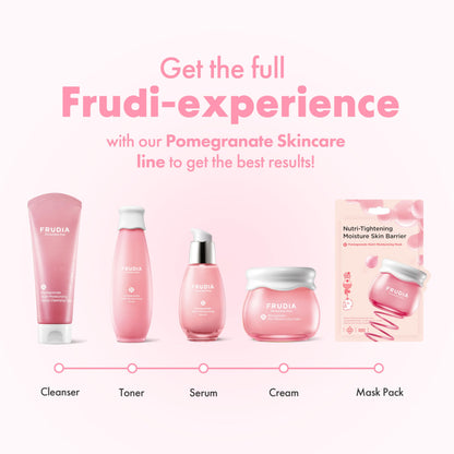 Frudia Pomegranate Nutri-Moisturizing Serum 50g pink bottle Beauty Care Bag skin care lineup on Tampa Home & Garden Store