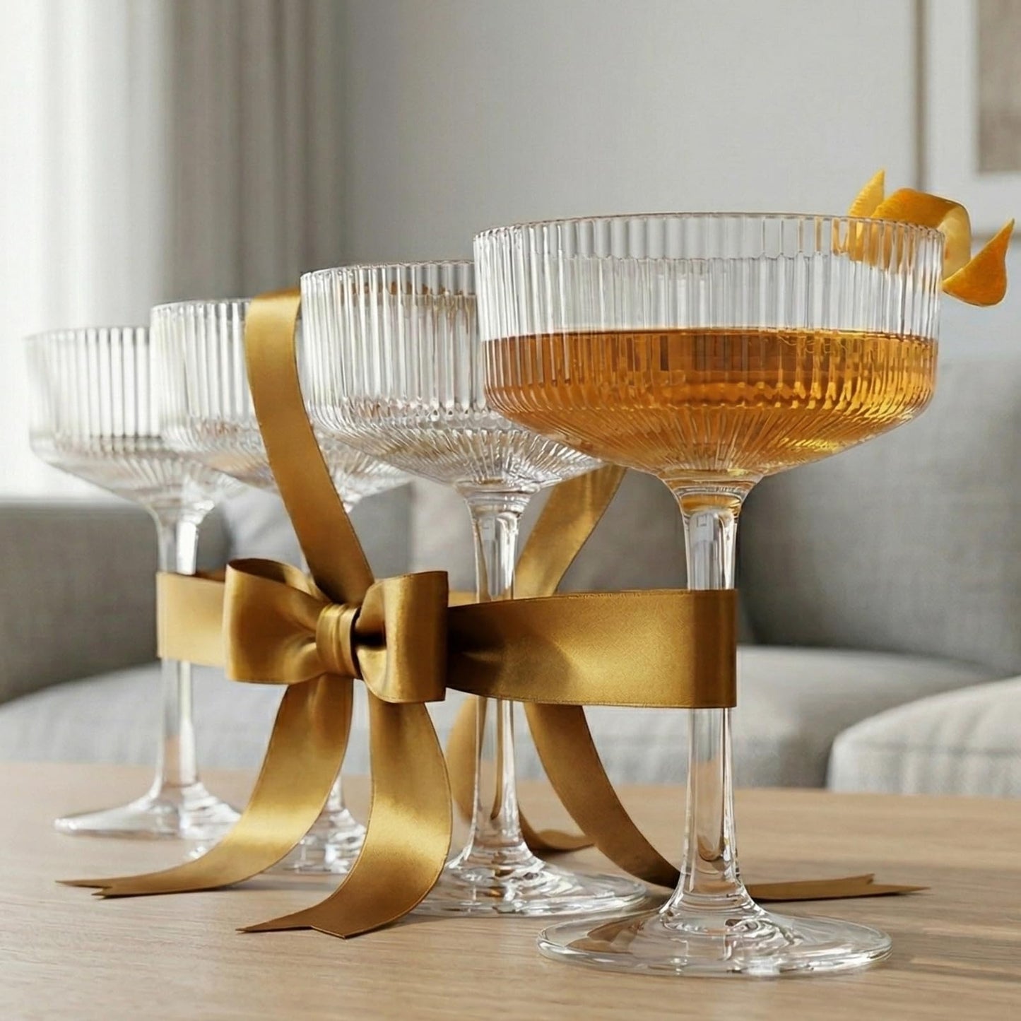 The Barcelona Acrylic Champagne Coupe Set of 4