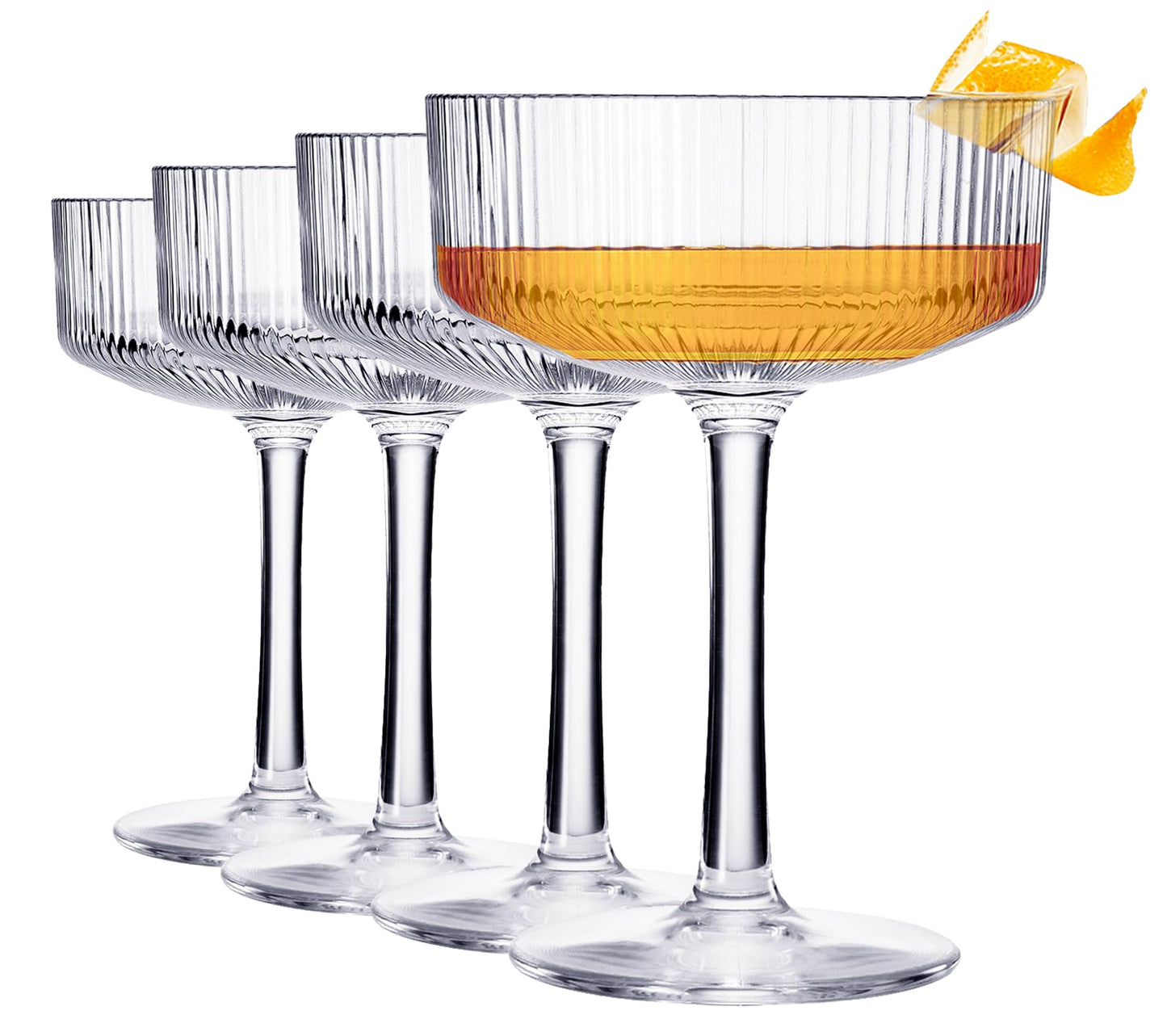 The Barcelona Acrylic Champagne Coupe Set of 4