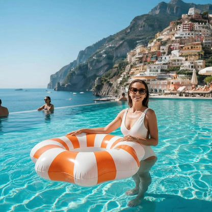 Amalfi Scalloped Inflatable Pool Float Ring