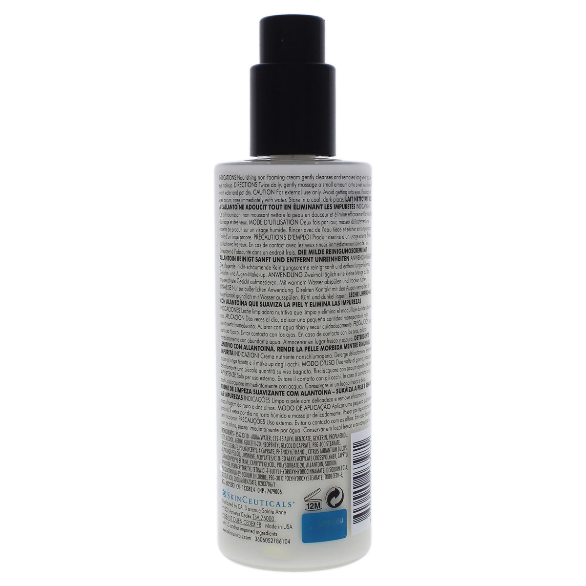 Skinceuticals Gentle Cleansing Cream 200ml bottle with black pump by Beauty Care Bag on Tampa Home & Garden Store