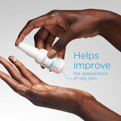 Neostrata Clarify Mandelic Mattifying Serum 30ml in white pump bottle for oily skin on Tampa Home & Garden Store