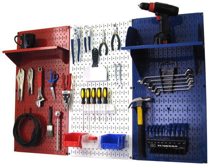 4ft Patriot Pegboard Premium Tool Kit and Hooks