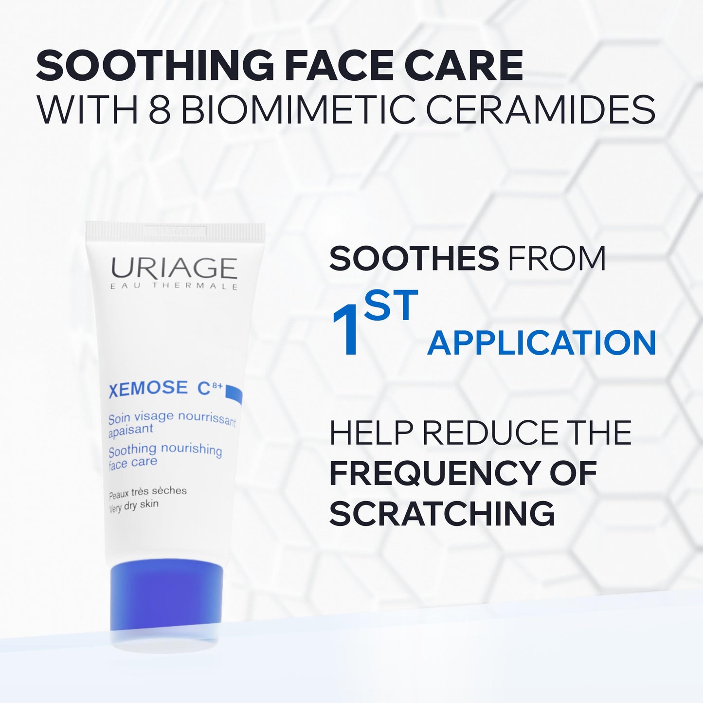Uriage Roseliane CC Cream SPF30 foundation tube with blue cap soothing sensitive skin UVA-UVB on Tampa Home & Garden Store