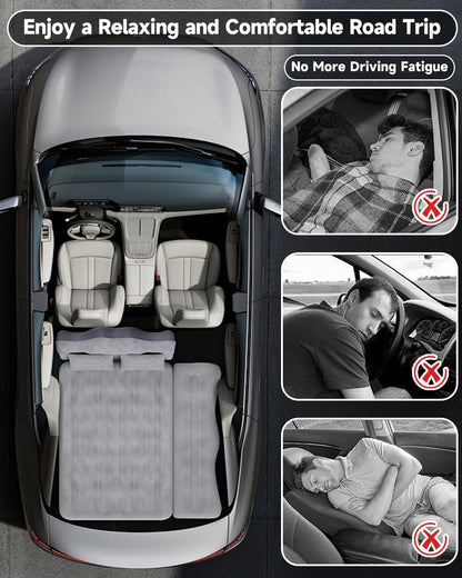 Umbrauto gray back-seat air mattress for SUV/truck/van with pump and pillows on Tampa Home & Garden Store