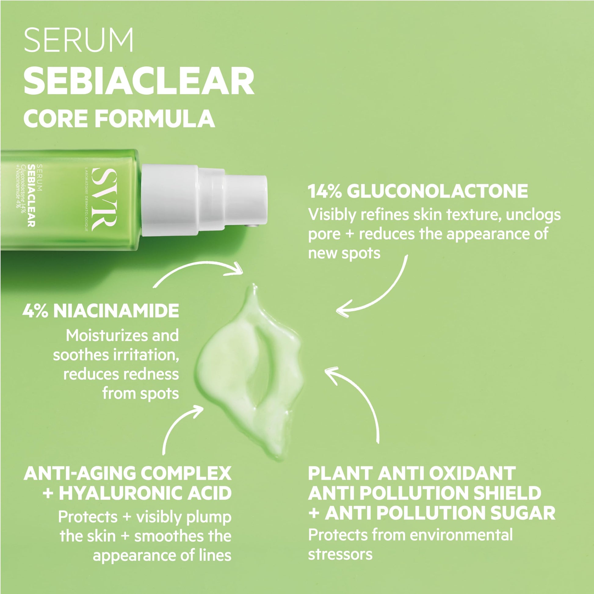 SVR Sebiaclear Serum 30ml green bottle with white cap by Beauty Care Bag on Tampa Home & Garden Store