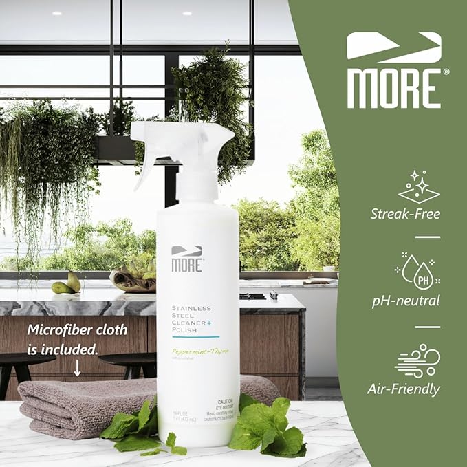 MORE® Stainless Steel Cleaner & Polish