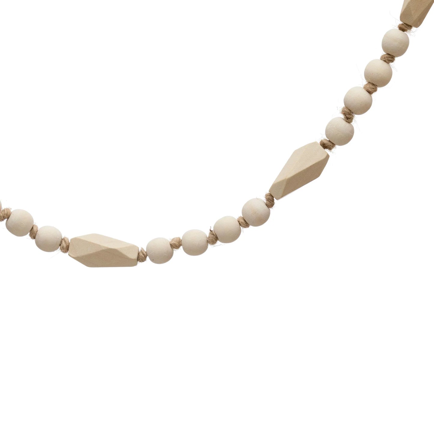 72" Paulowina Wood Bead Garland Decor - Tampa Home & Garden Store