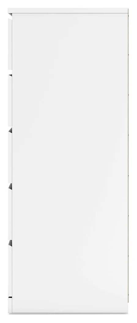 Onita Five Drawer Chest in White Finish Modern