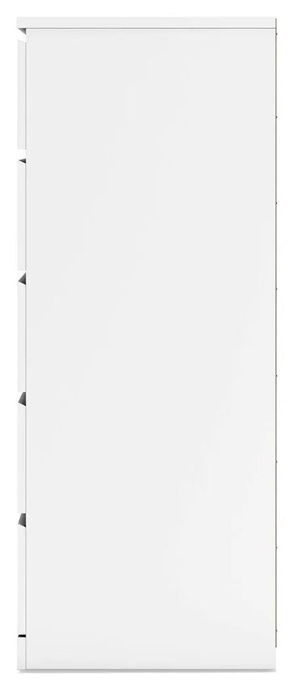 Onita Five Drawer Chest in White Finish Modern