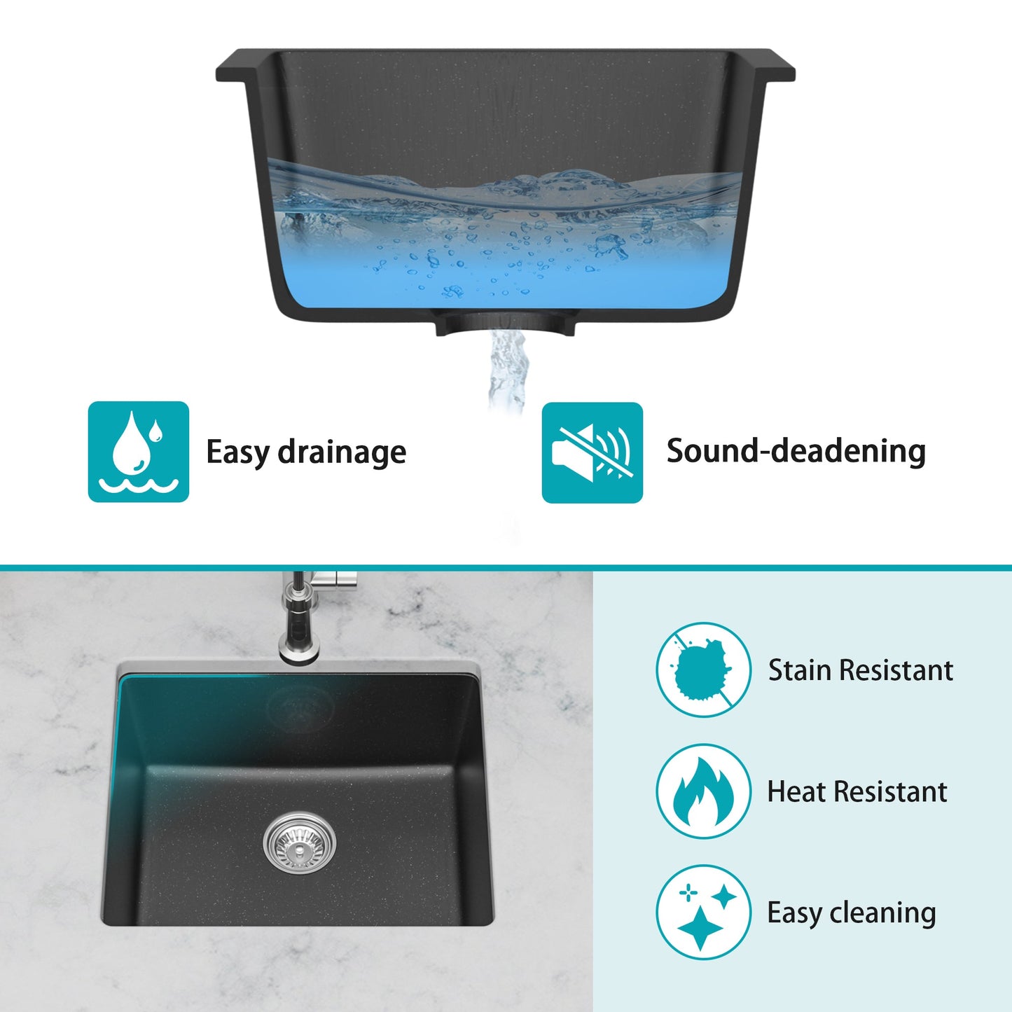 Premium Quartz Sink and Composite Design