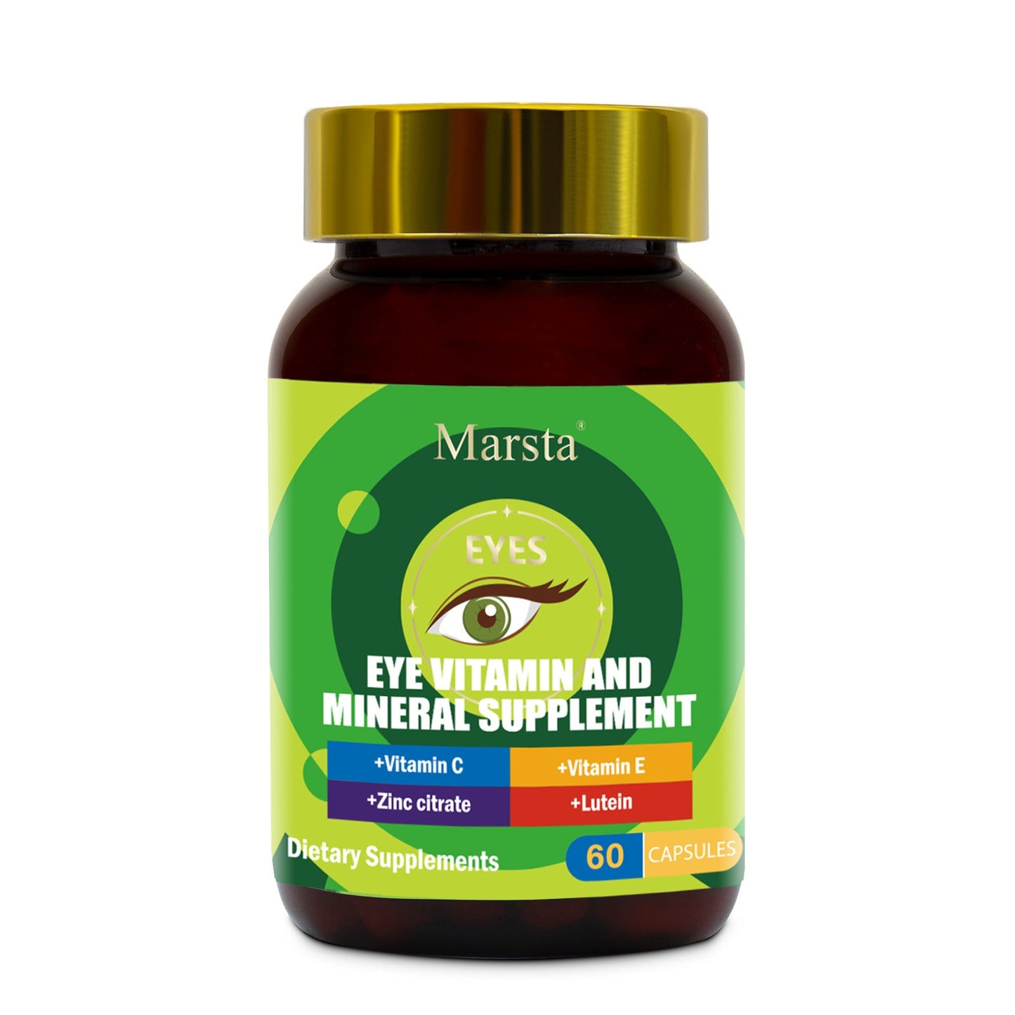 Perfecsy eye vitamin and mineral supplement bottle with green label, 60 capsules on Tampa Home & Garden Store
