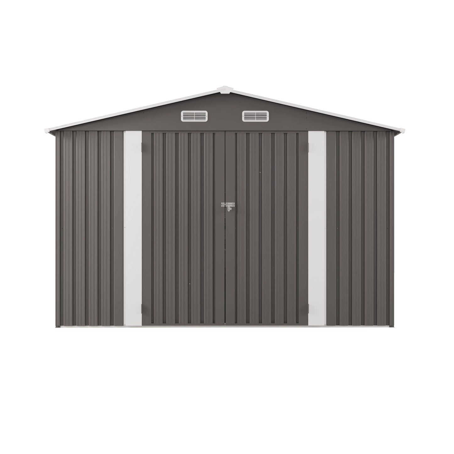 Outdoor Metal Storage Shed With Lockable Doors