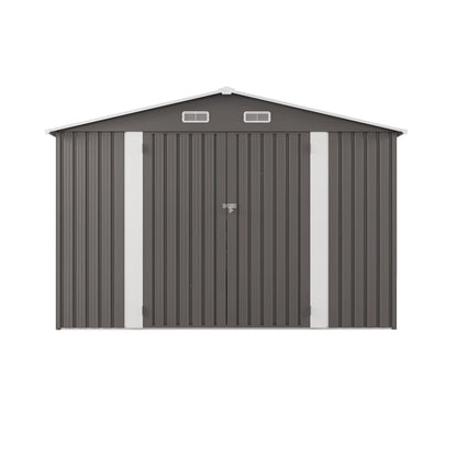 Outdoor Metal Storage Shed With Lockable Doors