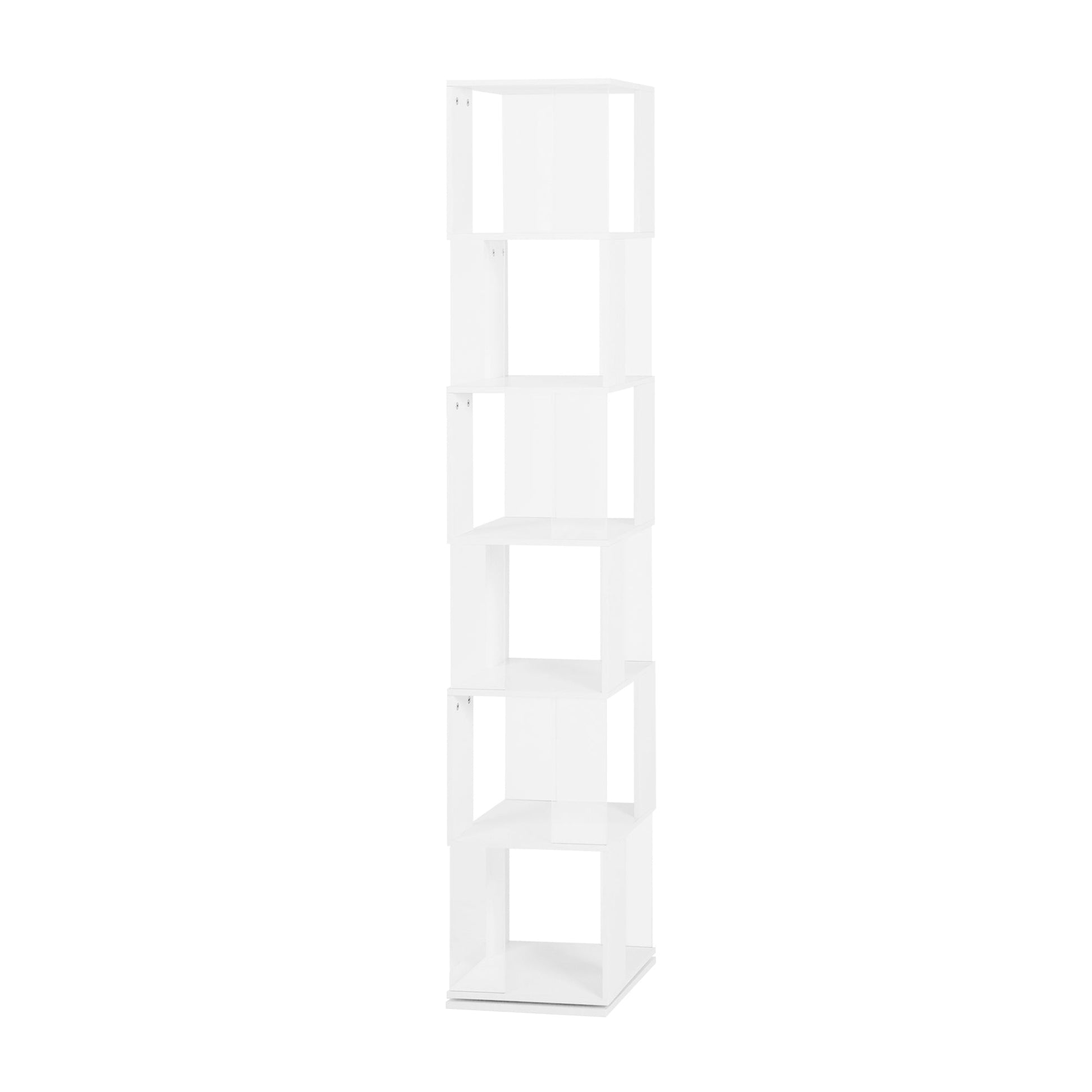 6-layer rotating acrylic board simple bookshelf, multi-functional creative bookshelf for students in the living room - Tampa Home & Garden Store