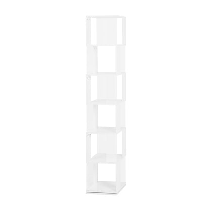 6-layer rotating acrylic board simple bookshelf, multi-functional creative bookshelf for students in the living room - Tampa Home & Garden Store