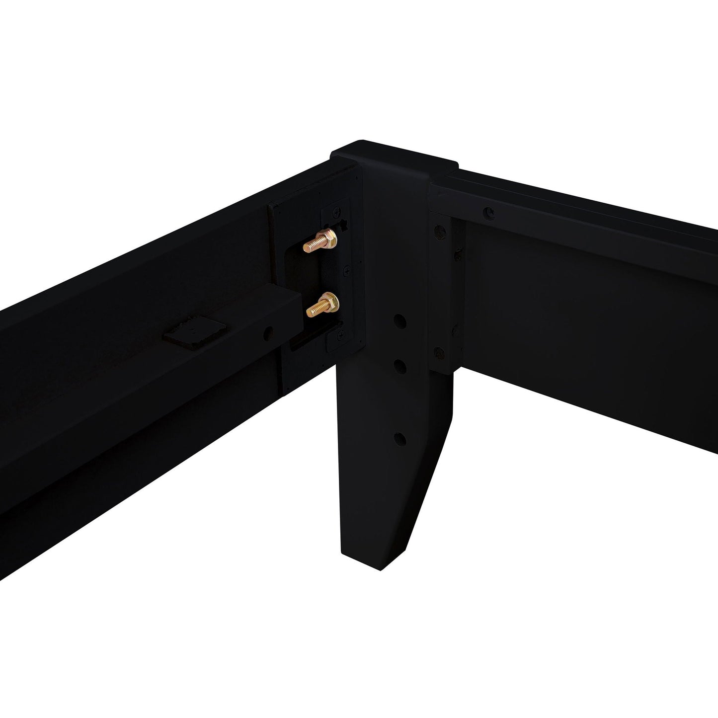 Queen storage panel bed Ridgeview black low-profile metal frame on Tampa Home & Garden Store
