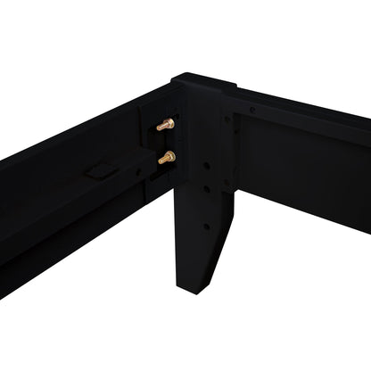 Queen storage panel bed Ridgeview black low-profile metal frame on Tampa Home & Garden Store