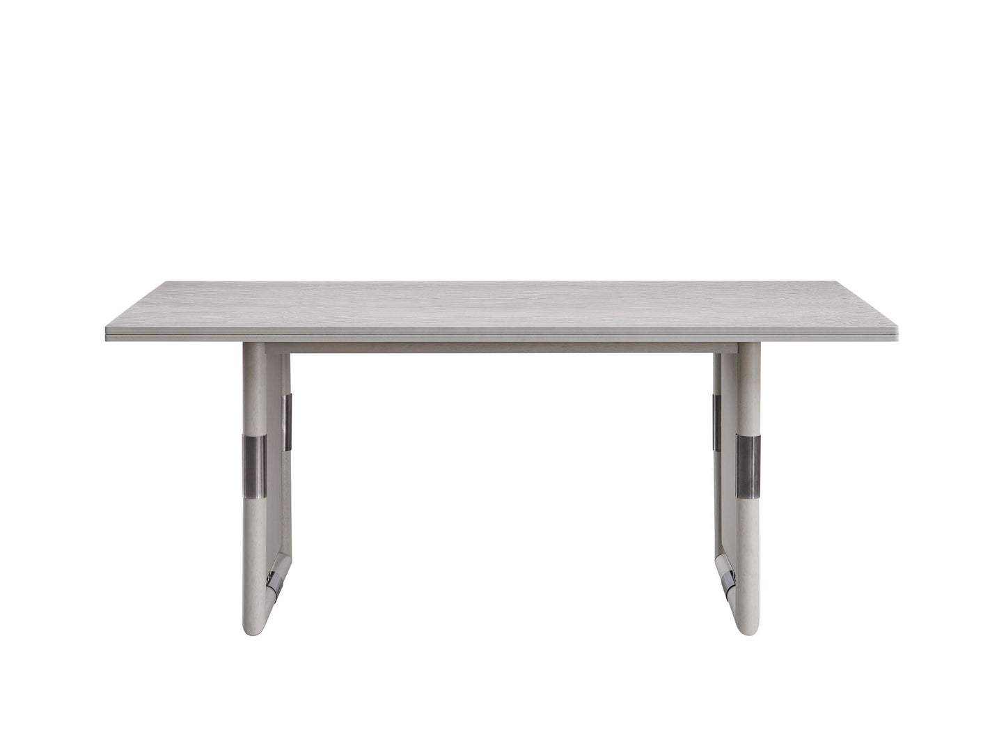 Marta Dining Table Natural Finish with rectangular wood top and metal legs by HouseOfZazla on Tampa Home & Garden Store