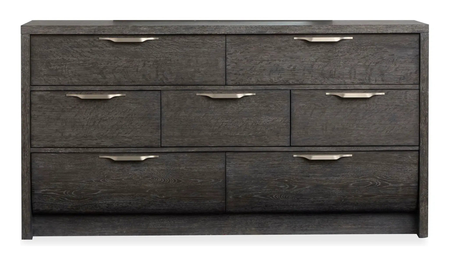 Kinsley Drawer Dresser in Black Heron Finish