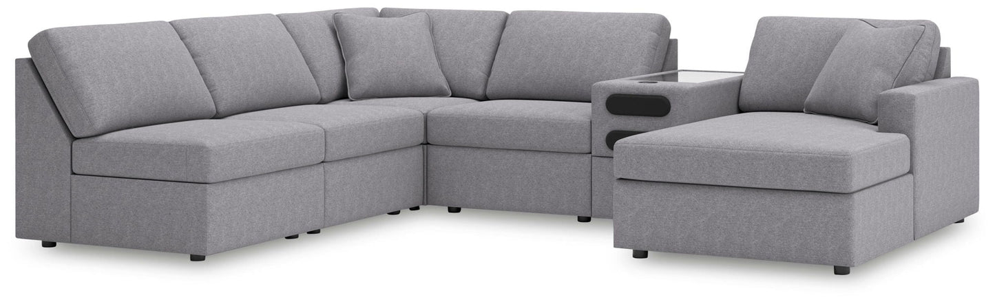 Modmax Sectional in Granite Performance Fabric
