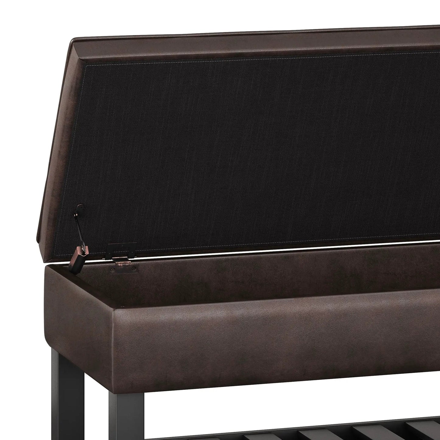 Cosmopolitan Storage Ottoman Bench Open Bottom