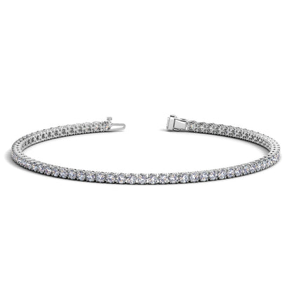 Lab-grown round diamond tennis bracelet in 14k white gold, 2 cctw F/G VS2-SI1 by Bids.com on Tampa Home & Garden Store