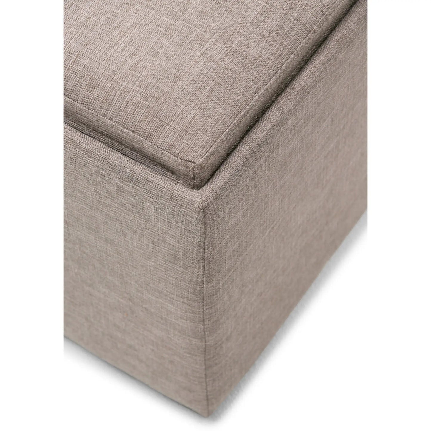 Avalon square storage ottoman in taupe fabric by Unique Piece Furniture on Tampa Home & Garden Store