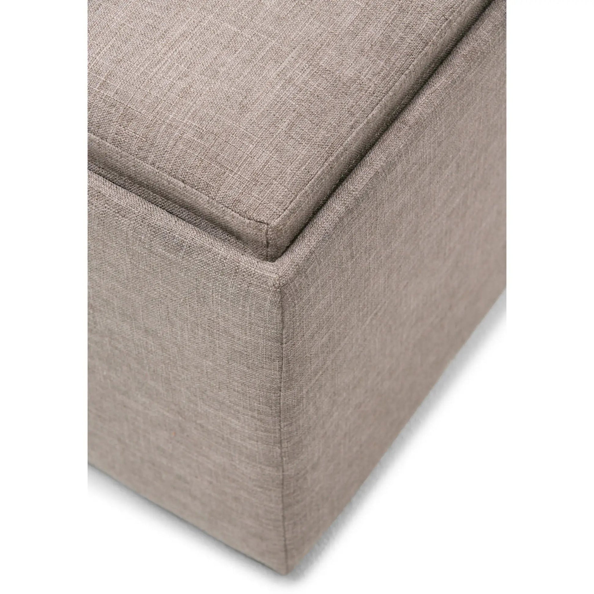 Avalon square storage ottoman in taupe fabric by Unique Piece Furniture on Tampa Home & Garden Store