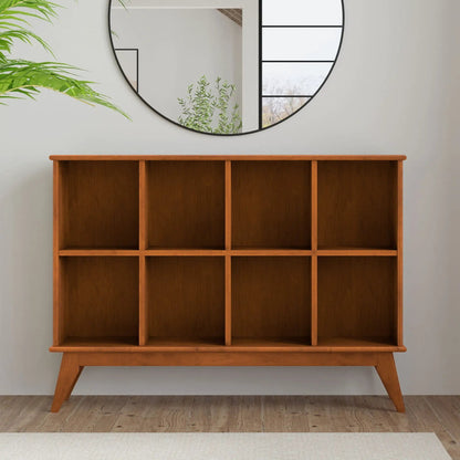 Draper Handcrafted Low Bookcase in Solid Wood