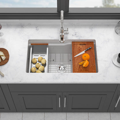 Undermount Workstation and Ceramic Kitchen Sink