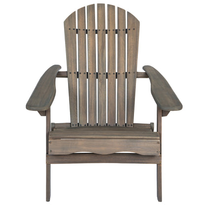 Malibu Adirondack outdoor chair in weathered brown wood by HouseOfZazla on Tampa Home & Garden Store