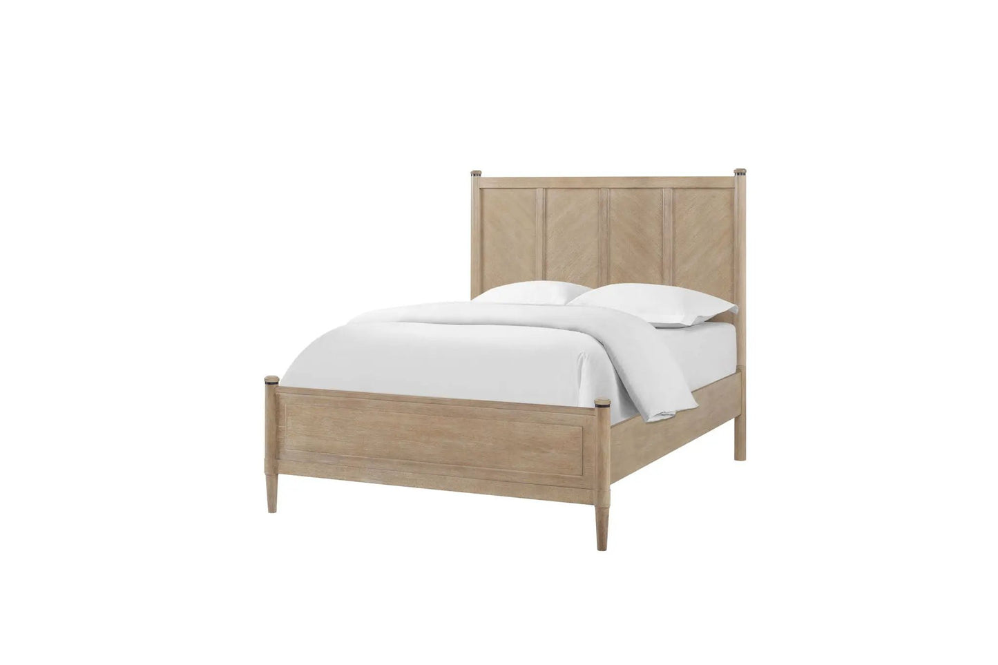 Transitional Lo-Post Bed with Warm Sand Finish