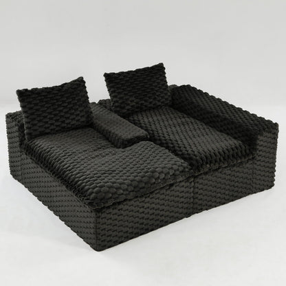 Modular Convertible Sofa and Twin Chaise Lounge