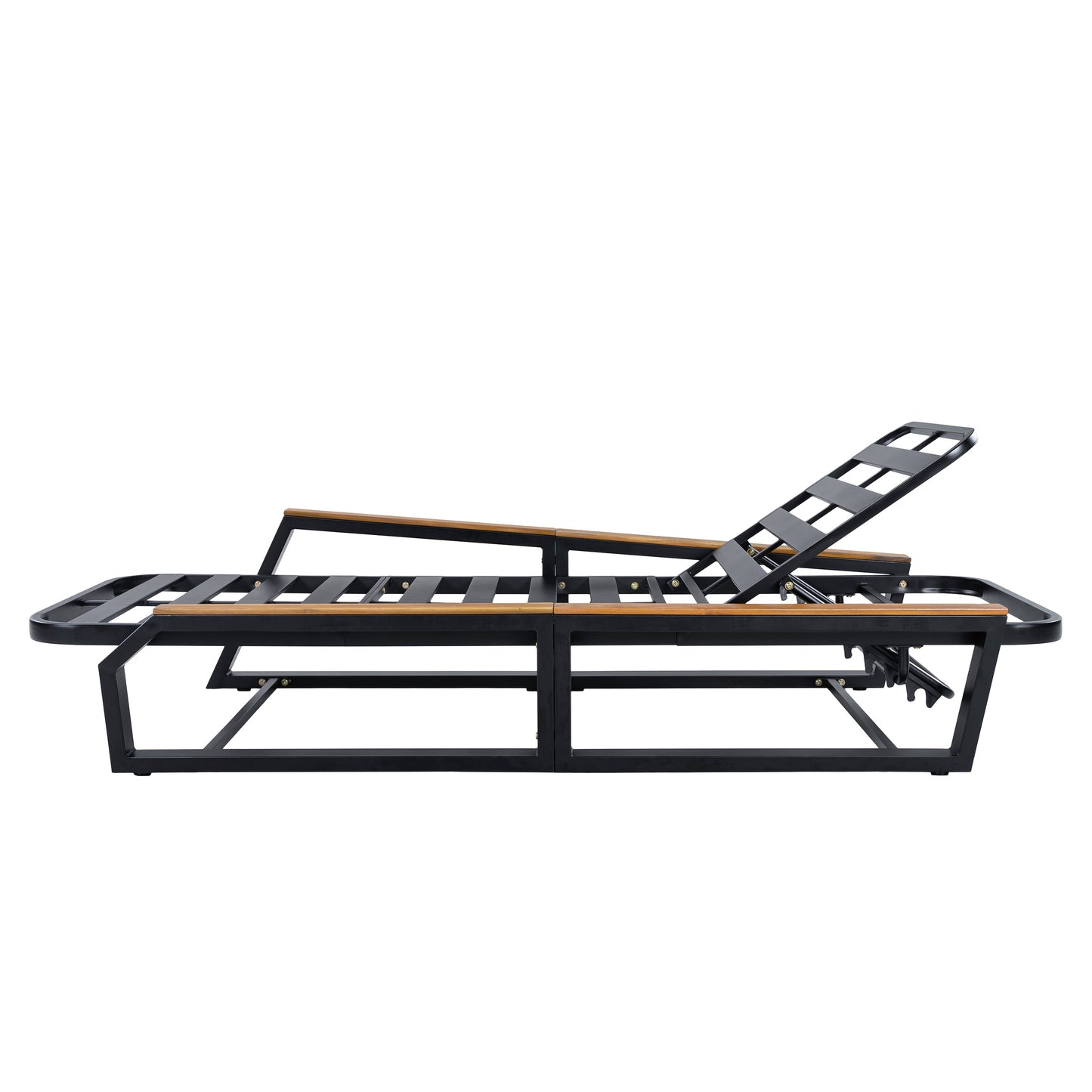 Five Piece Outdoor Chaise Set and Side Table