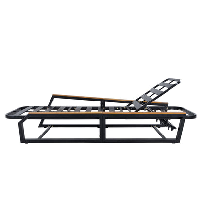 Five Piece Outdoor Chaise Set and Side Table