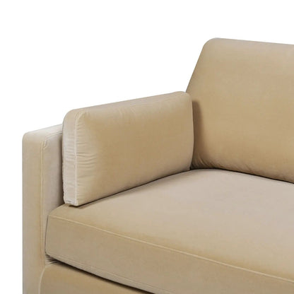 Knox Modern Farmhouse Sofa, beige fabric upholstery, stationary sofa by Unique Piece Furniture on Tampa Home & Garden Store