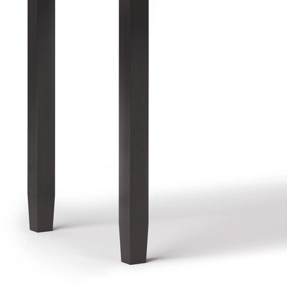 Warm Shaker handcrafted desk legs in dark brown wood by Unique Piece Furniture, three legs on Tampa Home & Garden Store