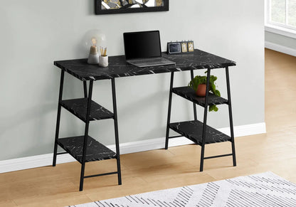 Industrial Computer Desk with Shelves for Home