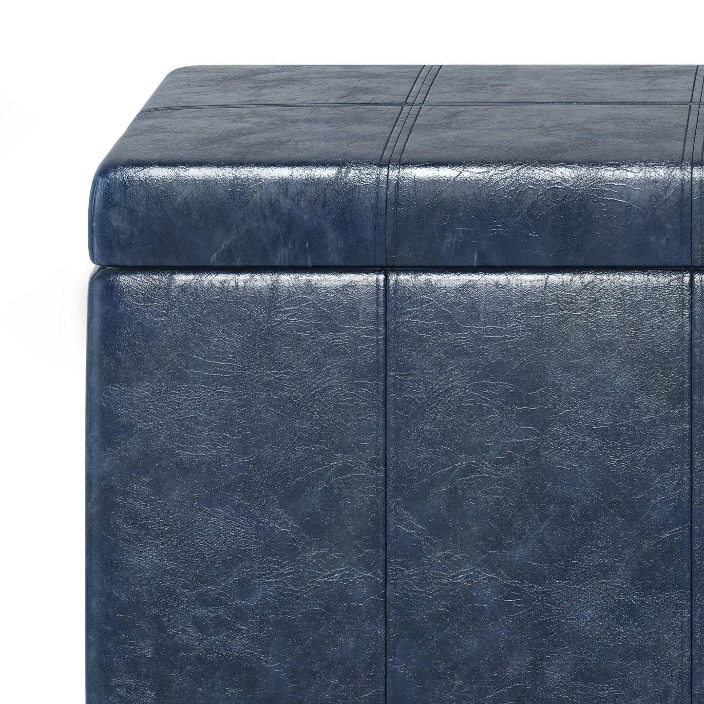 Dover Upholstered Storage Ottoman Bench with Lid