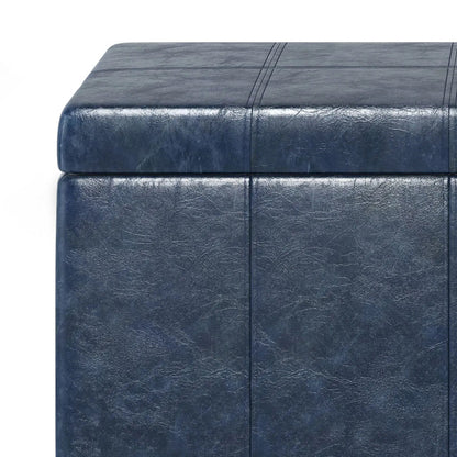 Dover Upholstered Storage Ottoman Bench with Lid