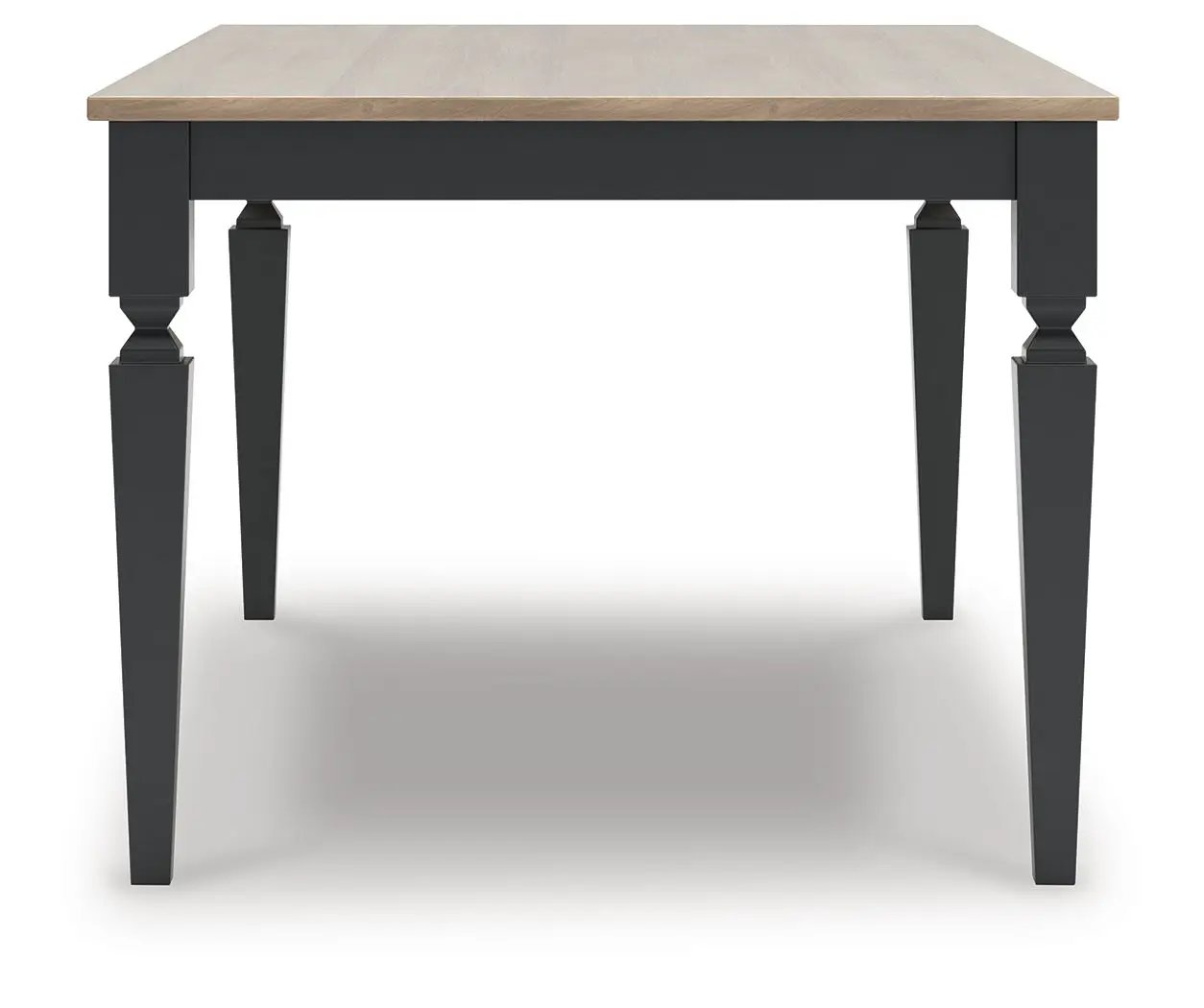Brenkerton rectangular dining table grayish brown wood top with black legs on Tampa Home & Garden Store