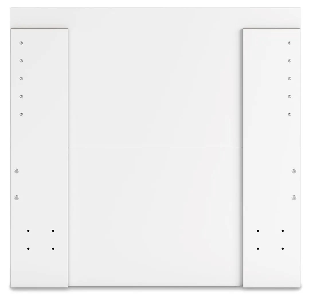 Onita panel platform bed frame in white with tall side rails by Unique Piece Furniture on Tampa Home & Garden Store